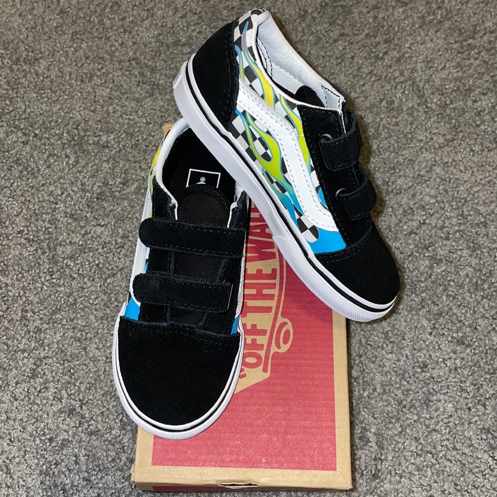 Kids Old Skool Vans Surf Flame